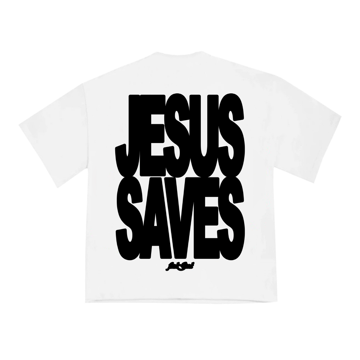 JESUS SAVES TEE - BLACK