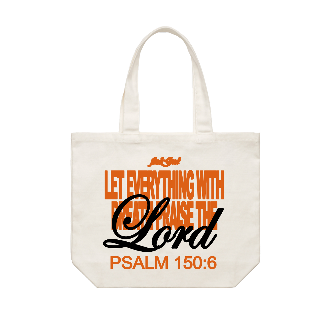 PSALM 150:6 TOTE - BONE